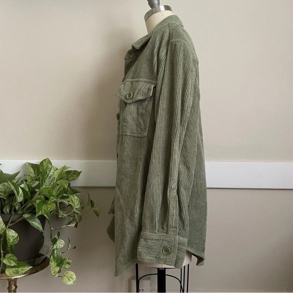 Reformation Jennings Corduroy Jacket - S - Artichoke - Picture 7 of 8
